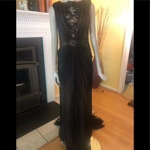 Tadashi  Shop Pintuck Gown